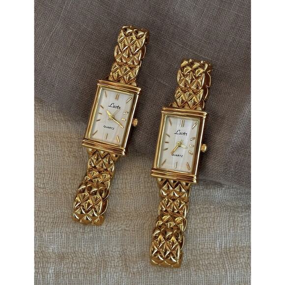 Women\'s Gold Vintage-Style Quartz Analog Wrist Watch – Elegant Bracelet Gift main image 5